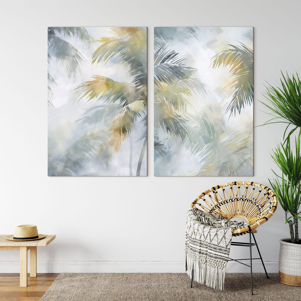 Pod koronami palm we wnętrzu