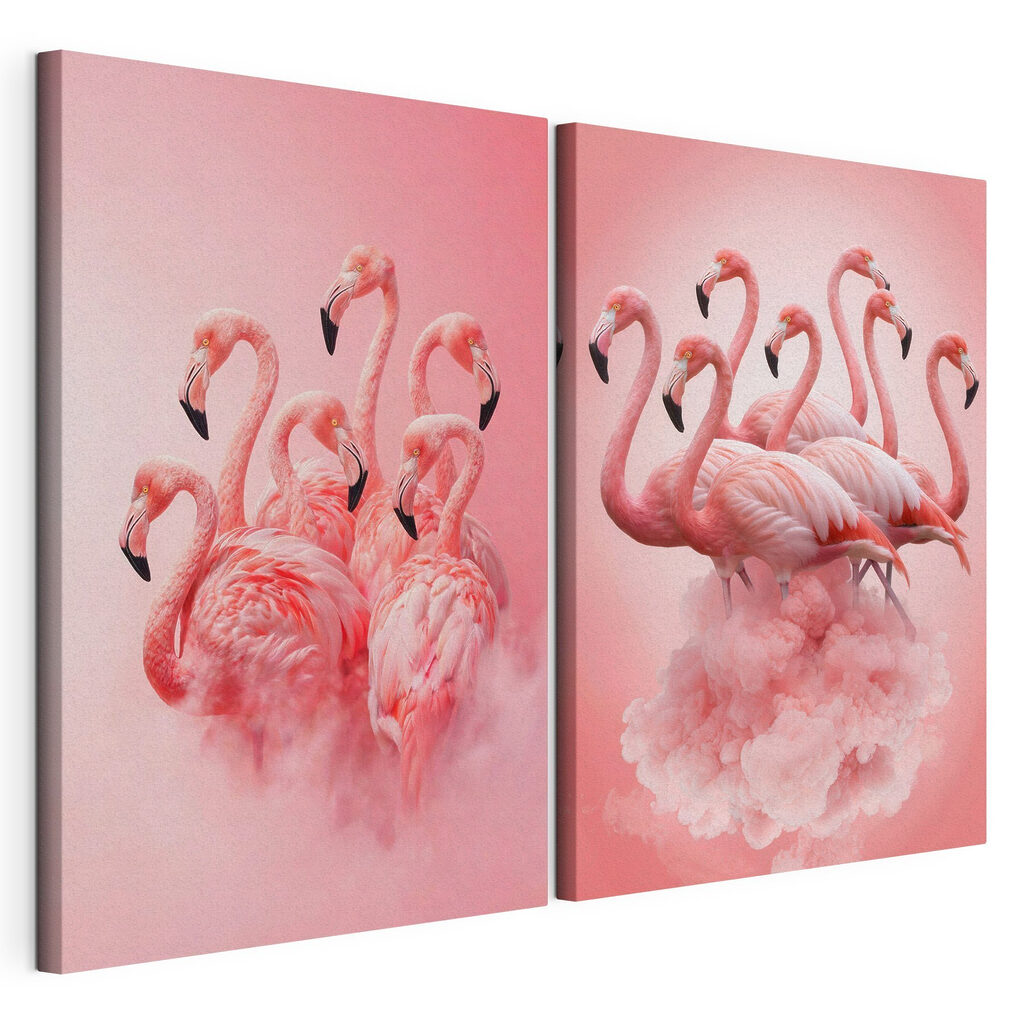 Flamingi w chmurach — widok produktu