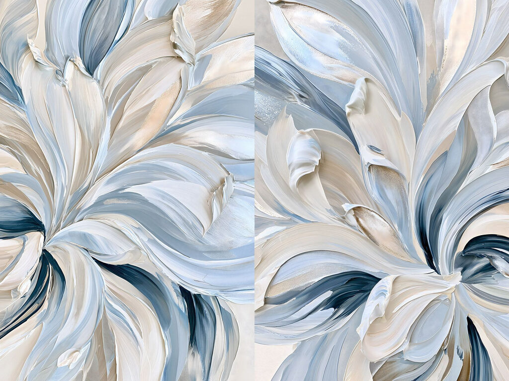 Wirujące błękity — cały wzór