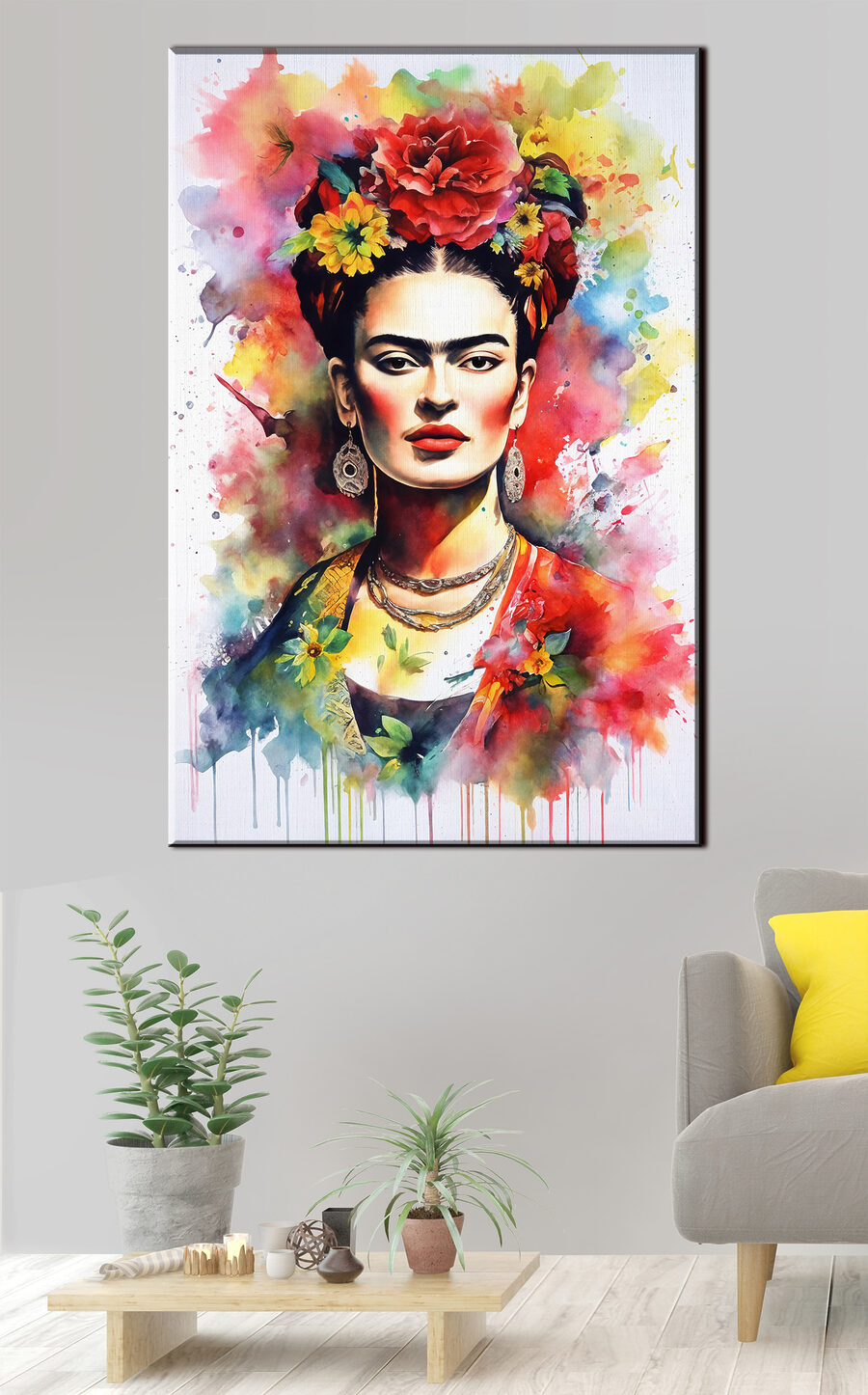 Portret w kwiecistej akwareli — wnętrze 1