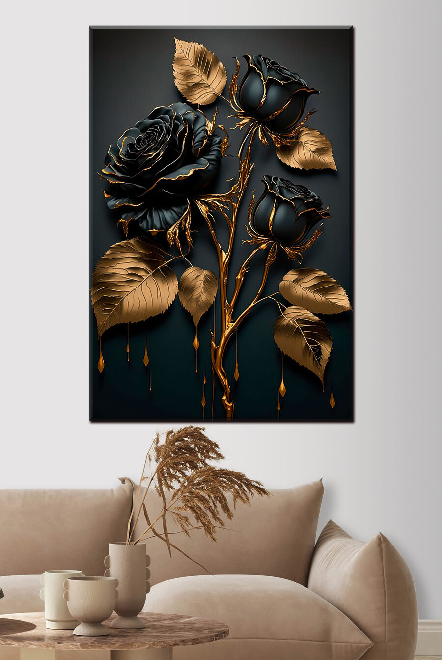 Czarne róże w złocie — wnętrze 2
