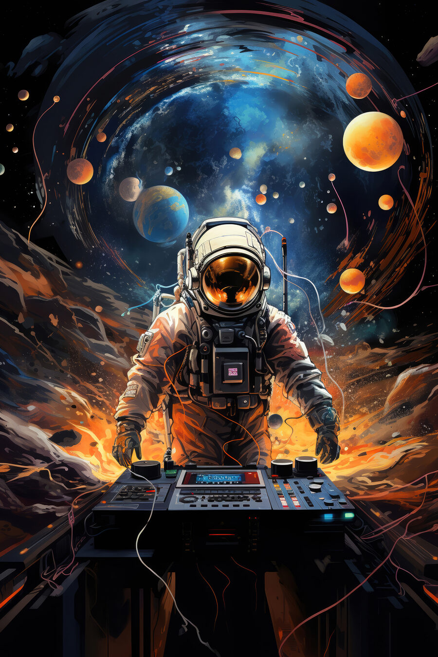 DJ wśród planet — cały wzór