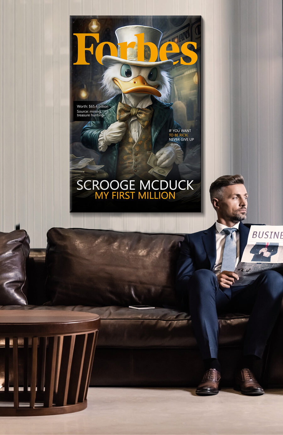 Kaczka na okładce magazynu — wnętrze 2