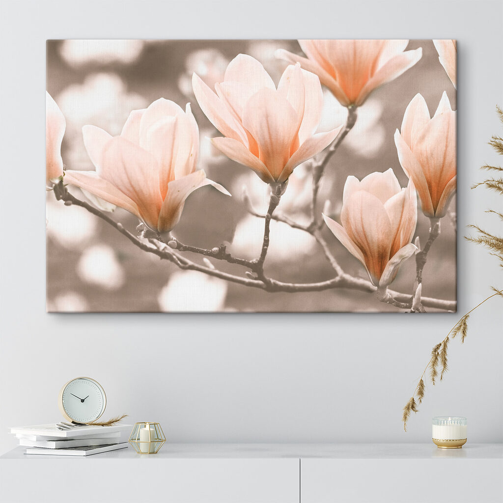 Magnolie wzdłuż gałęzi — wnętrze 1