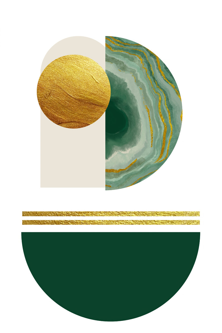 Połowa świata w zieleni — cały wzór