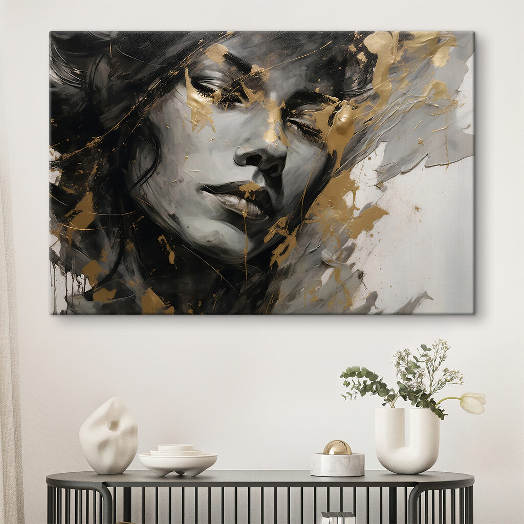 Portret w złotych pociągnięciach — wnętrze 1