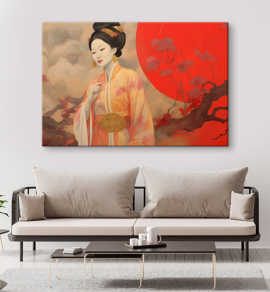 Kimono w czerwieni zachodu — wnętrze 2