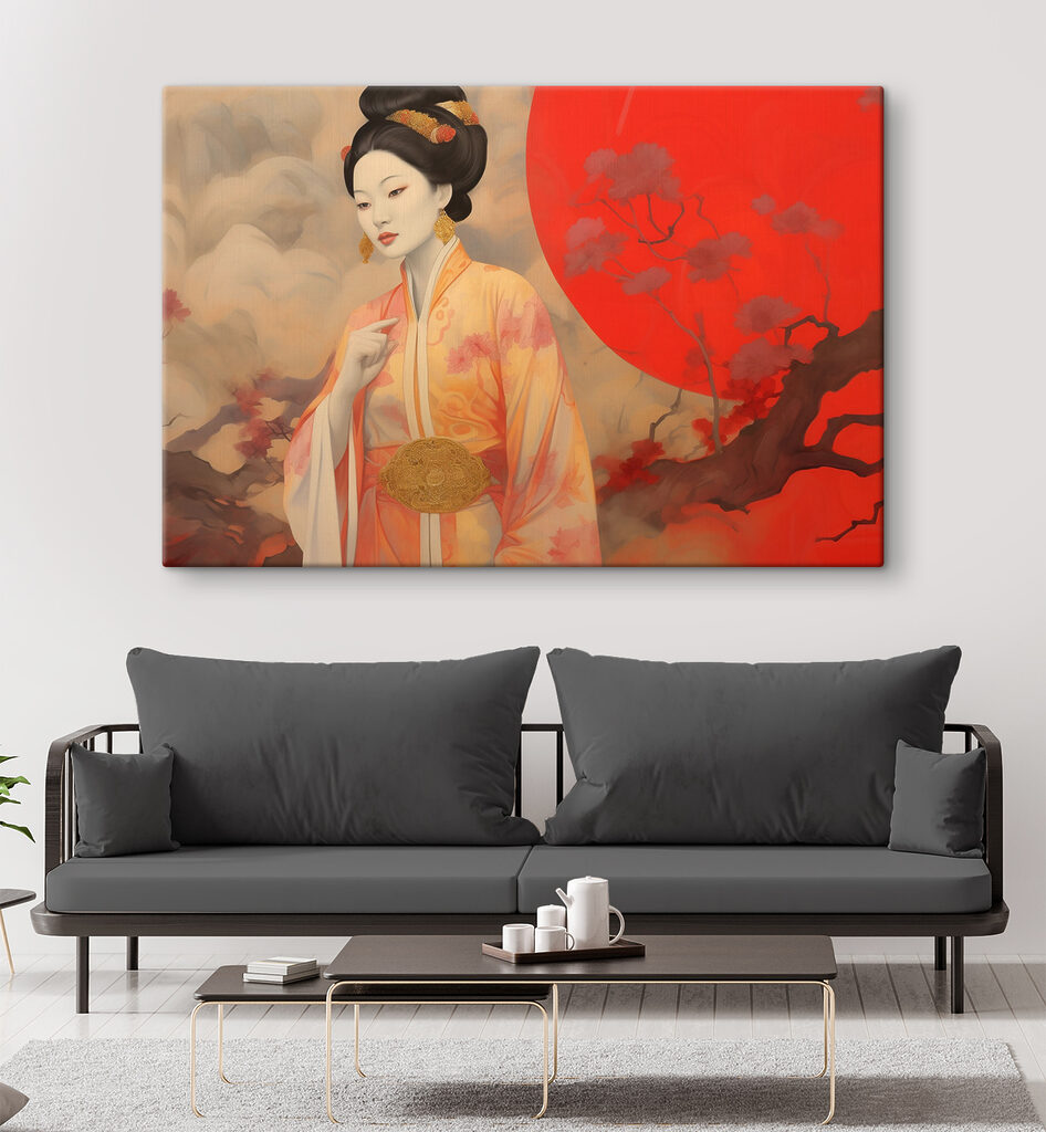 Kimono w czerwieni zachodu — wnętrze 3