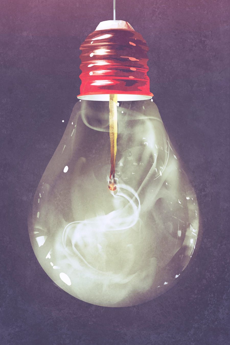 Lampa we mgle — cały wzór
