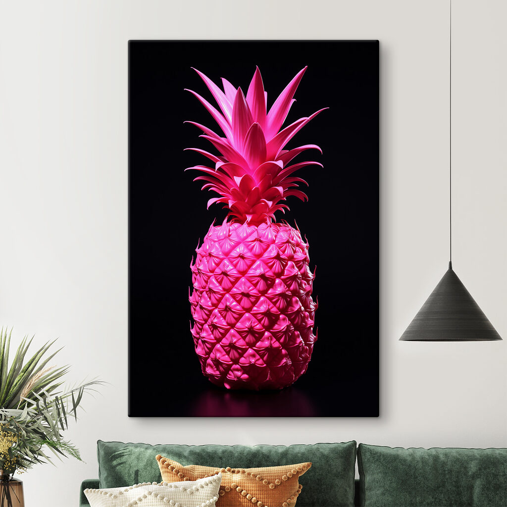 Ananas w jaskrawym różu — wnętrze 1