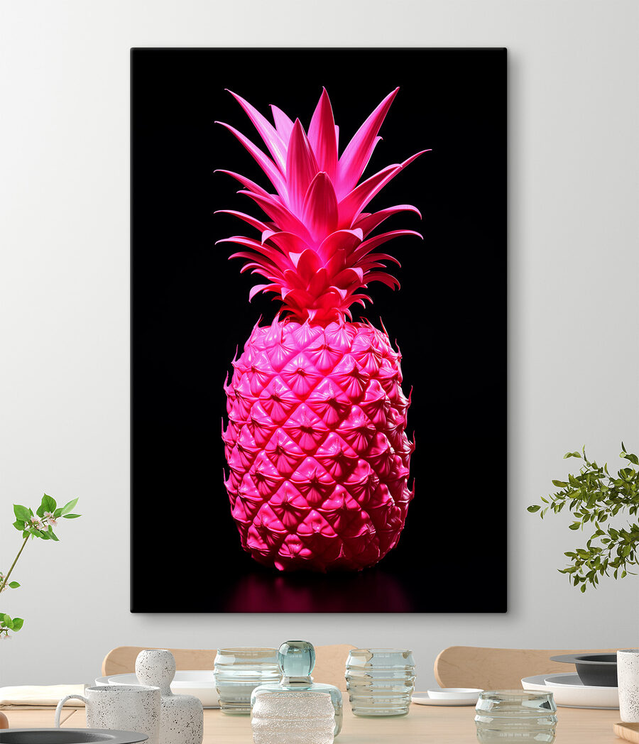 Ananas w jaskrawym różu — wnętrze 2