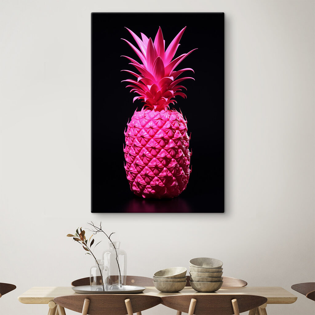 Ananas w jaskrawym różu — wnętrze 3