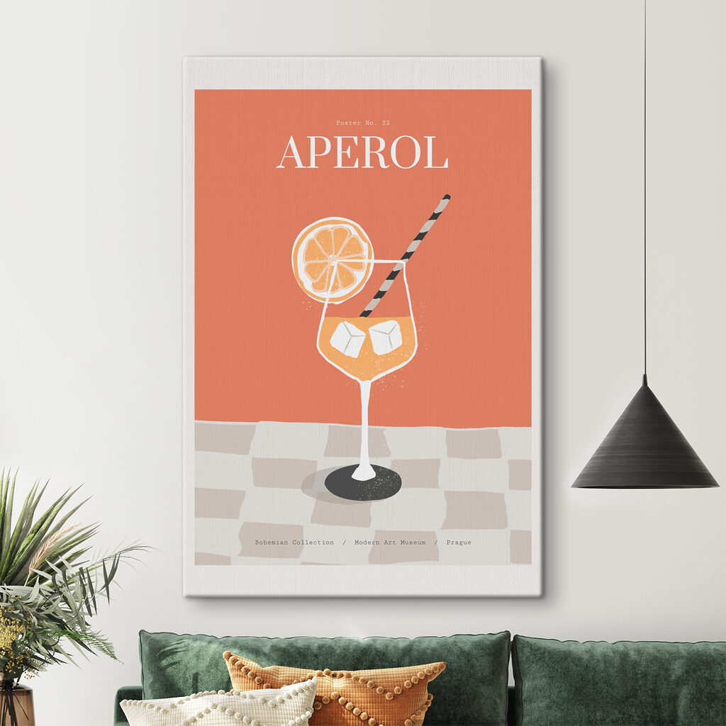Aperol na szachownicy — wnętrze 1