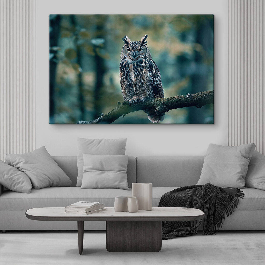 Sowa w leśnym półmroku — wnętrze 3