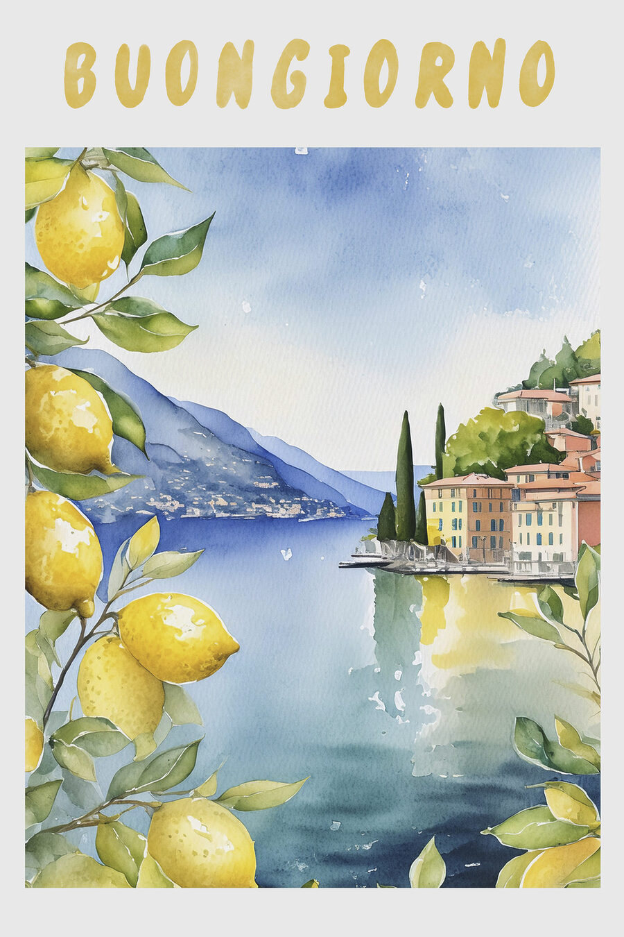 Buongiorno nad jeziorem — cały wzór
