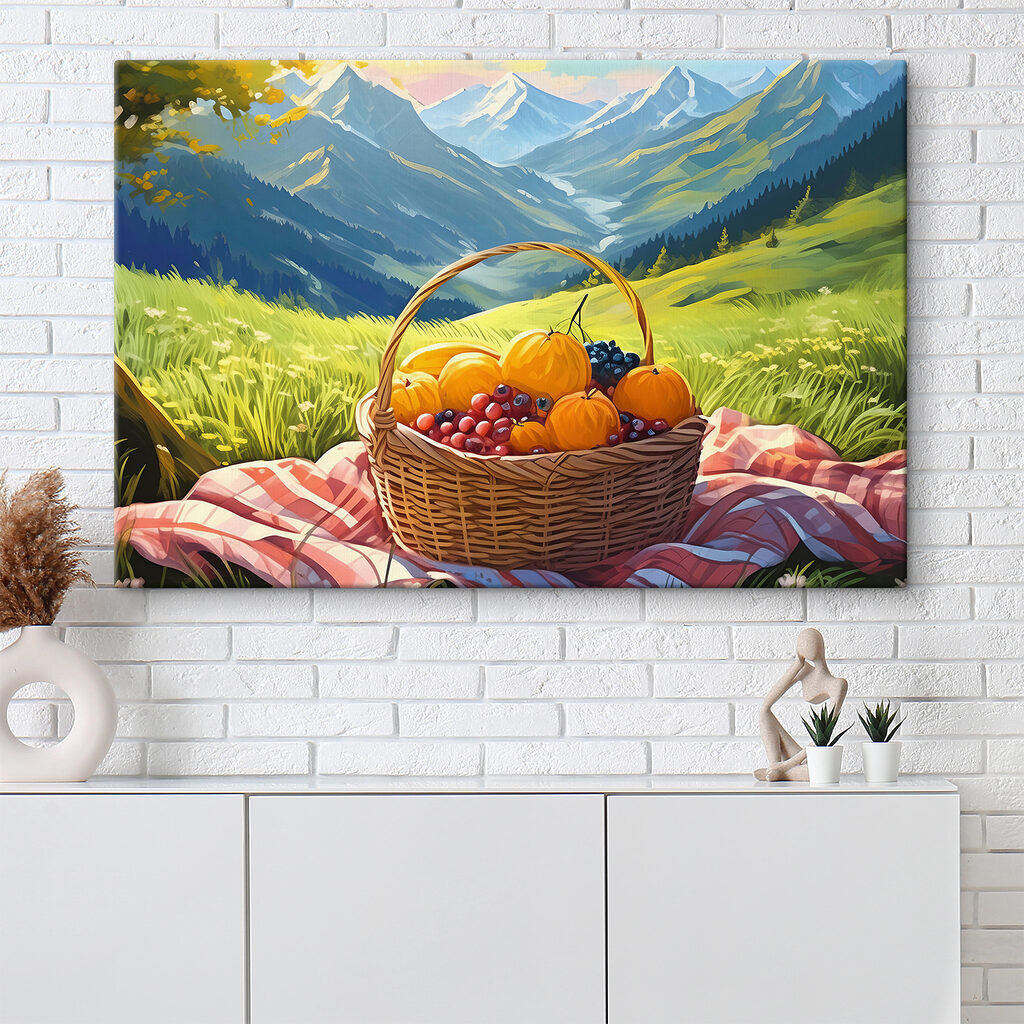 Piknik nad górską doliną — wnętrze 1