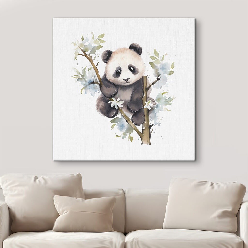 Panda między gałęziami — wnętrze 1