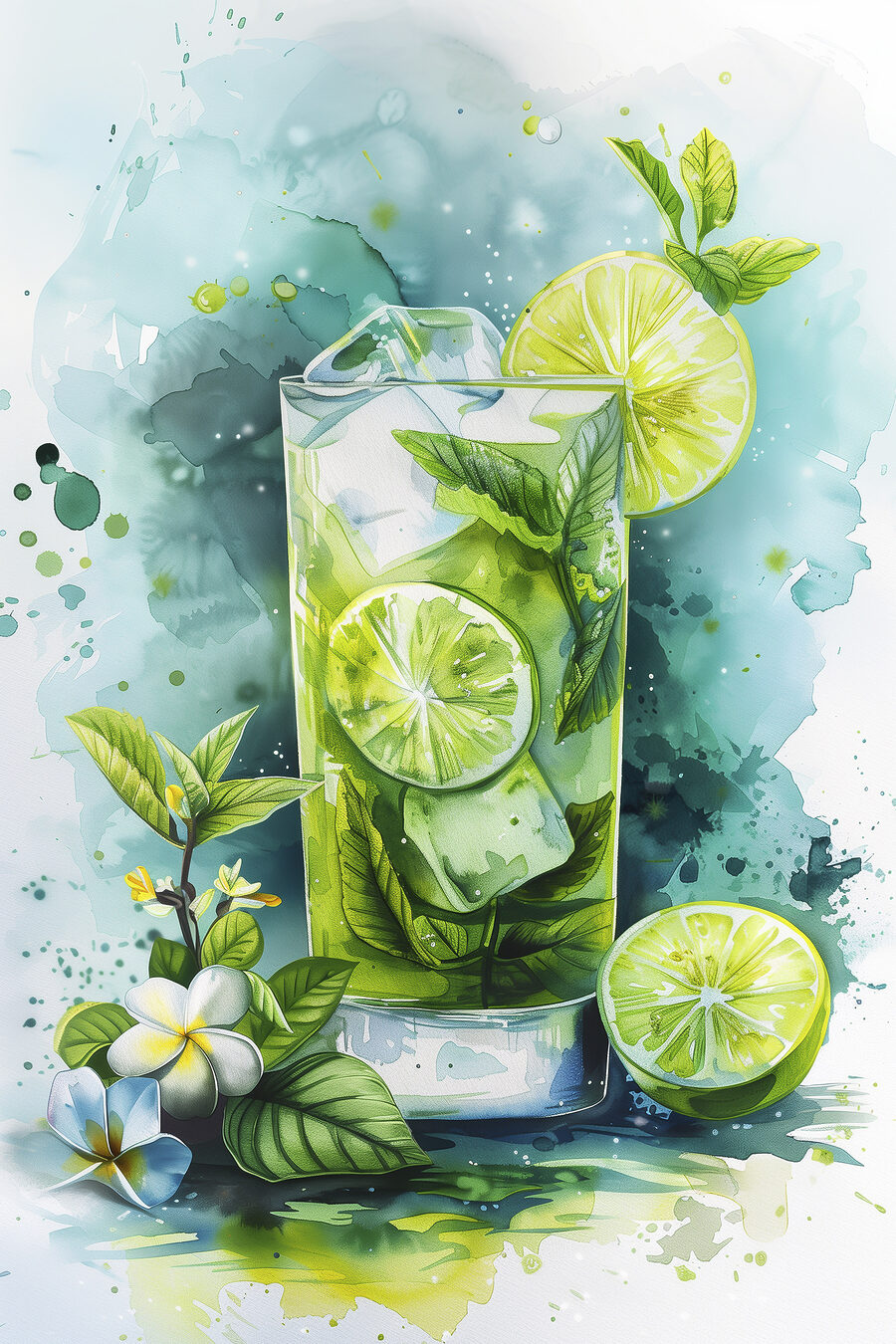 Szklanka pełna limonki — cały wzór