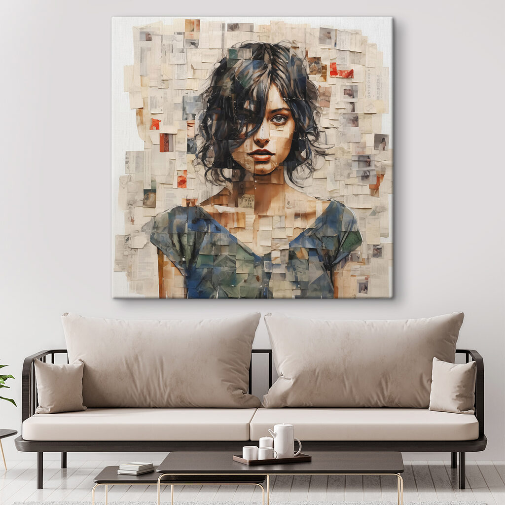 Portret z bladych fragmentów — wnętrze 2