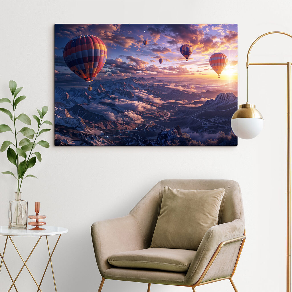 Balony nad fioletowymi górami — wnętrze 2