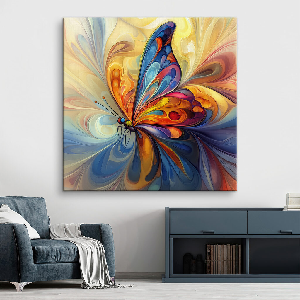 Motyl z kolorowych zawijasów — wnętrze 2