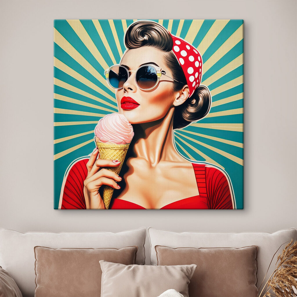 Retro portret z lodem — wnętrze 3