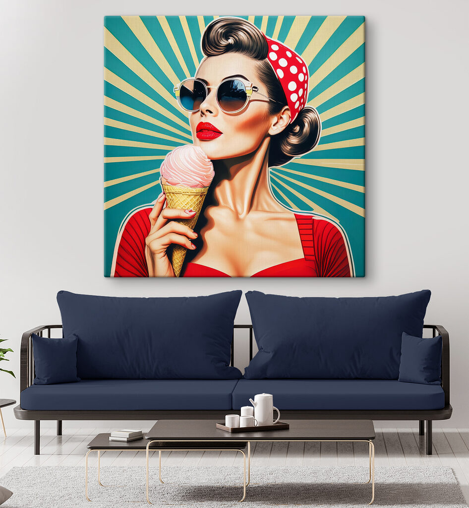 Retro portret z lodem — wnętrze 2
