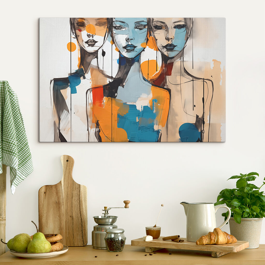 Trzy twarze w kolorach — wnętrze 1