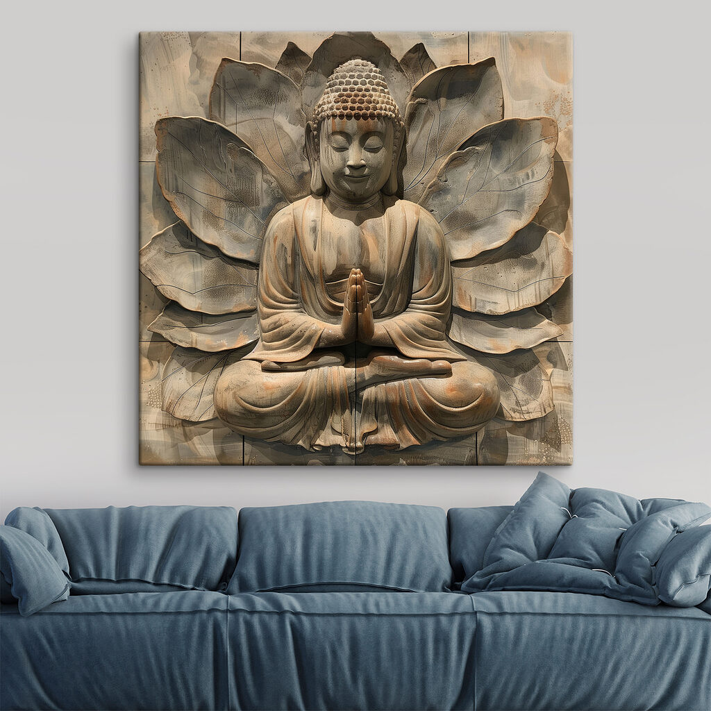 Budda wśród lotosowych liści — wnętrze 2