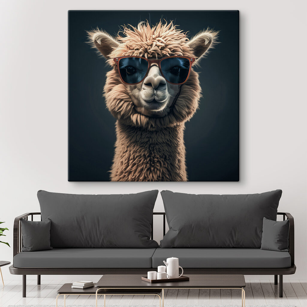 Lama w ciemnych okularach — wnętrze 3