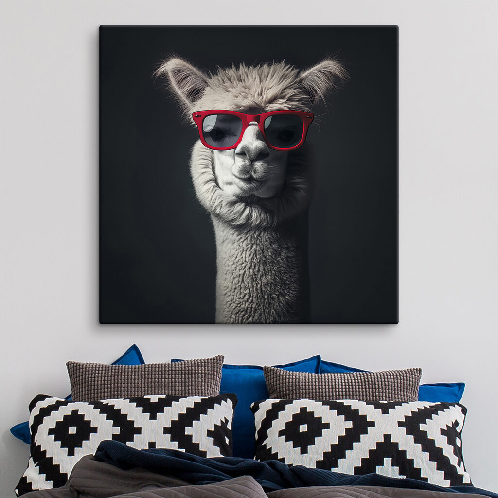 Lama w czerwonych okularach — wnętrze 2