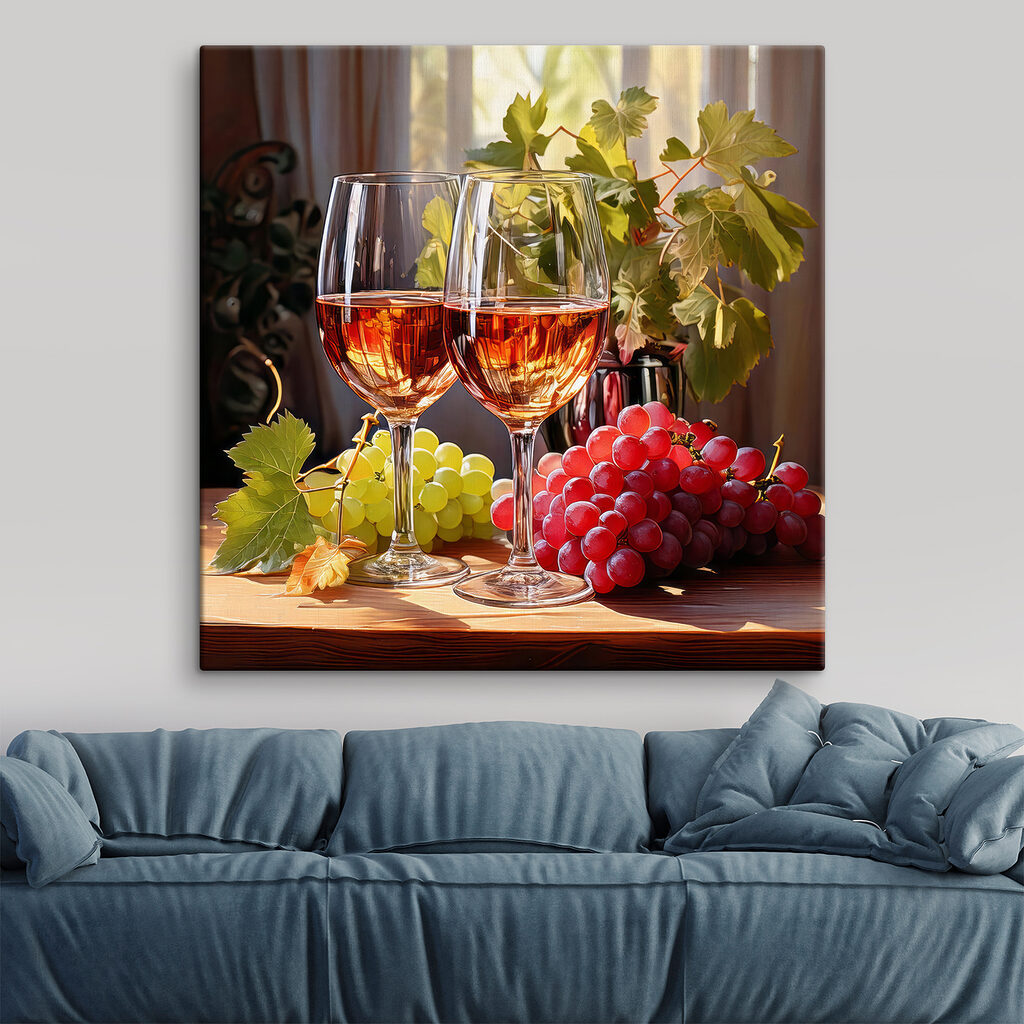 Wino przy oknie — wnętrze 1