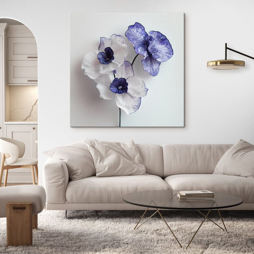 Orchidea z błękitnym obrzeżem — wnętrze 2
