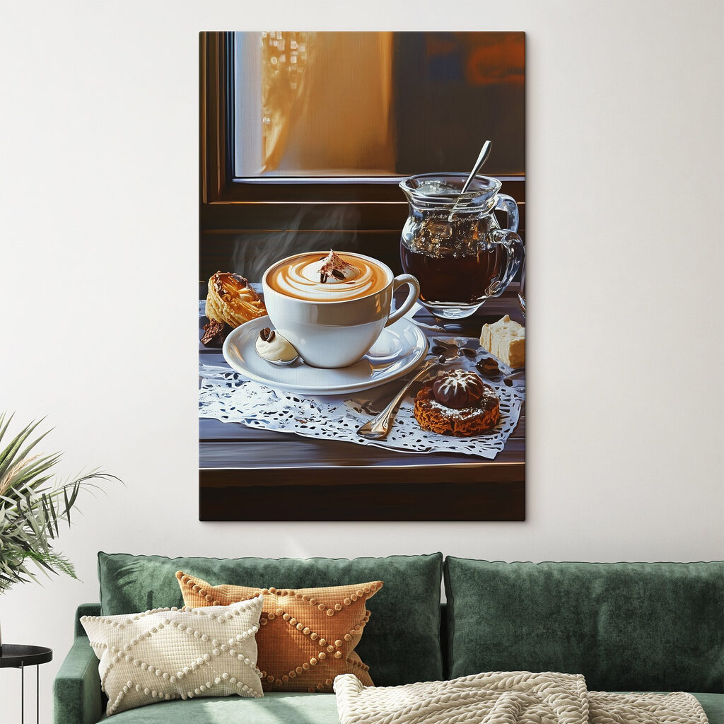 Cappuccino przy oknie — wnętrze 2