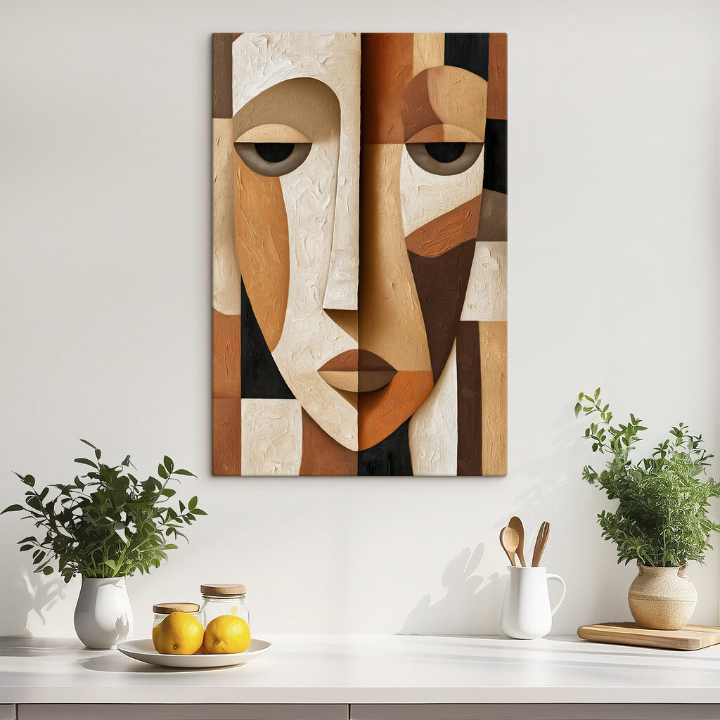 Kobiecy profil w geometrii — wnętrze 2
