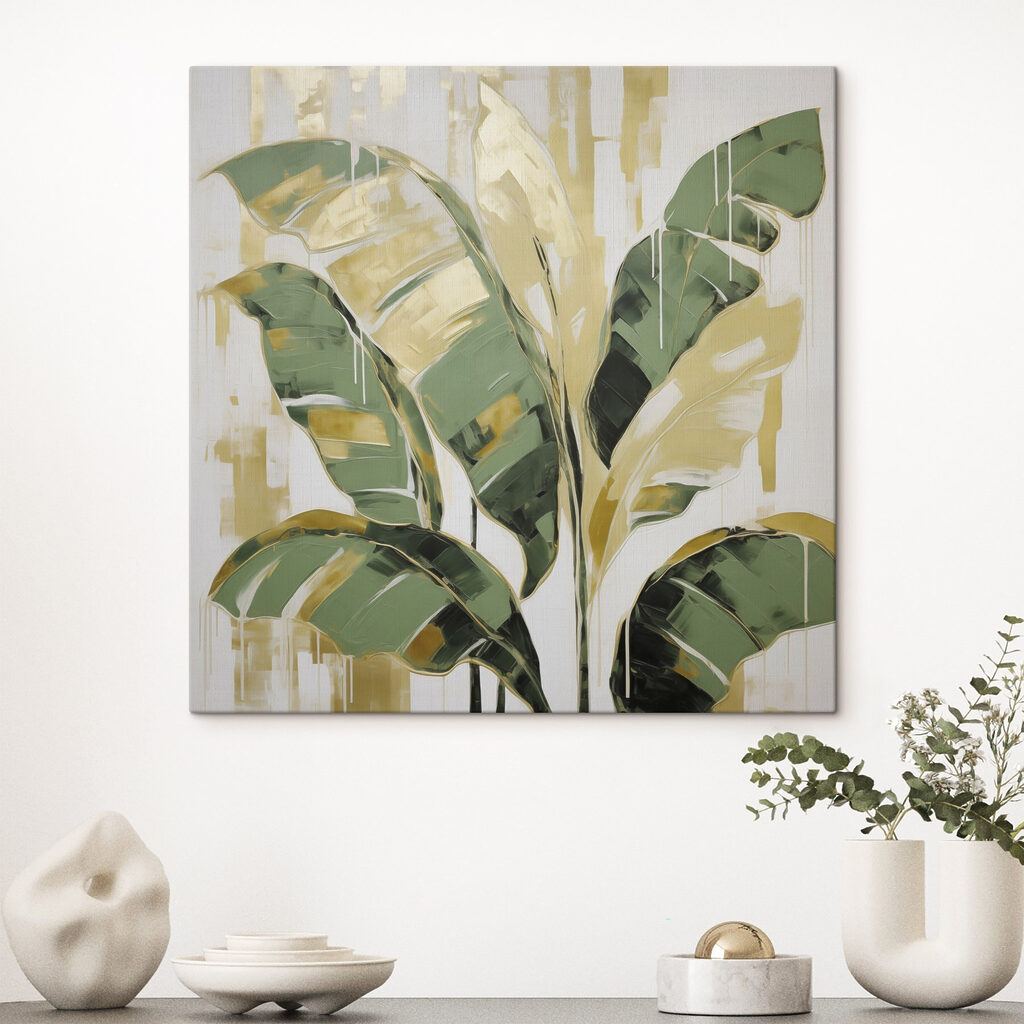 Monstera wśród pociągnięć pędzla — wnętrze 2