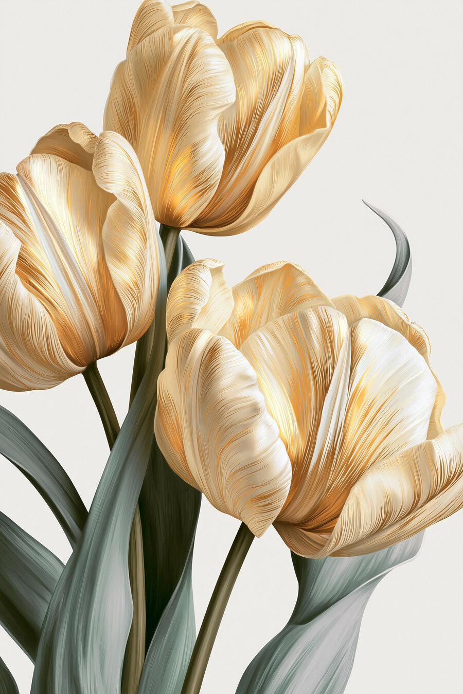 Tchnienie tulipanów — cały wzór