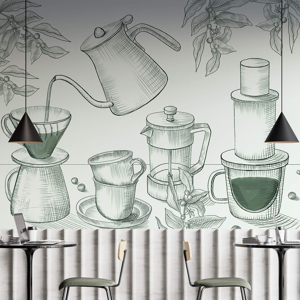 Kawa w drobnych liniach — wnętrze 1