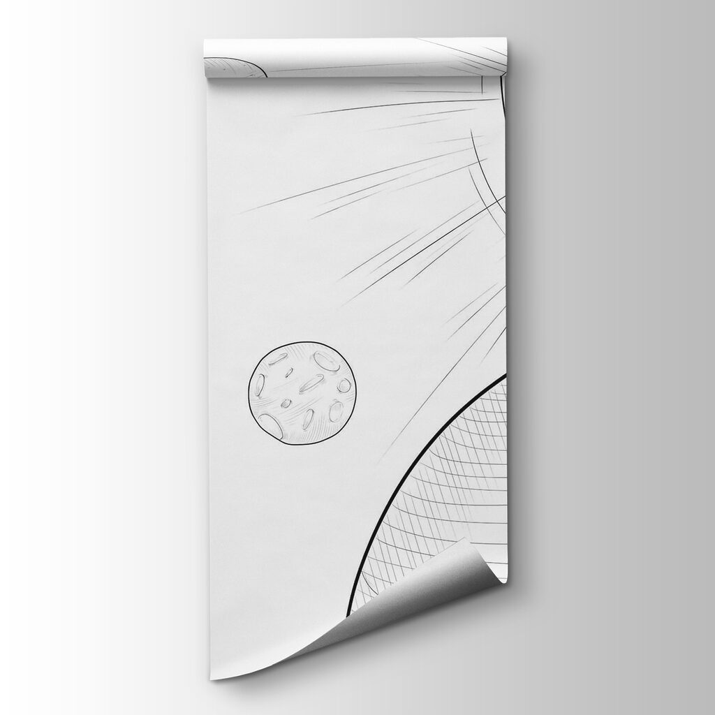Planety cienkimi liniami — widok produktu