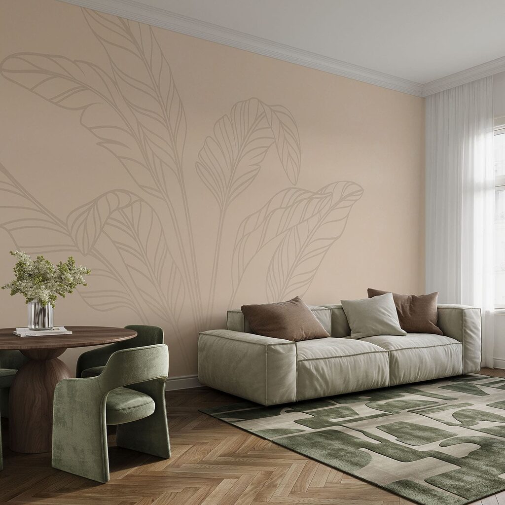 Liście palmy w konturze — wnętrze 1