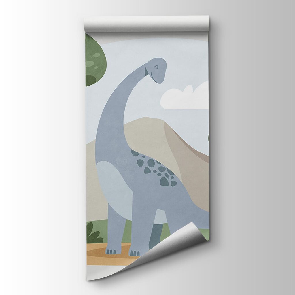 Dinozaur między drzewami — widok produktu