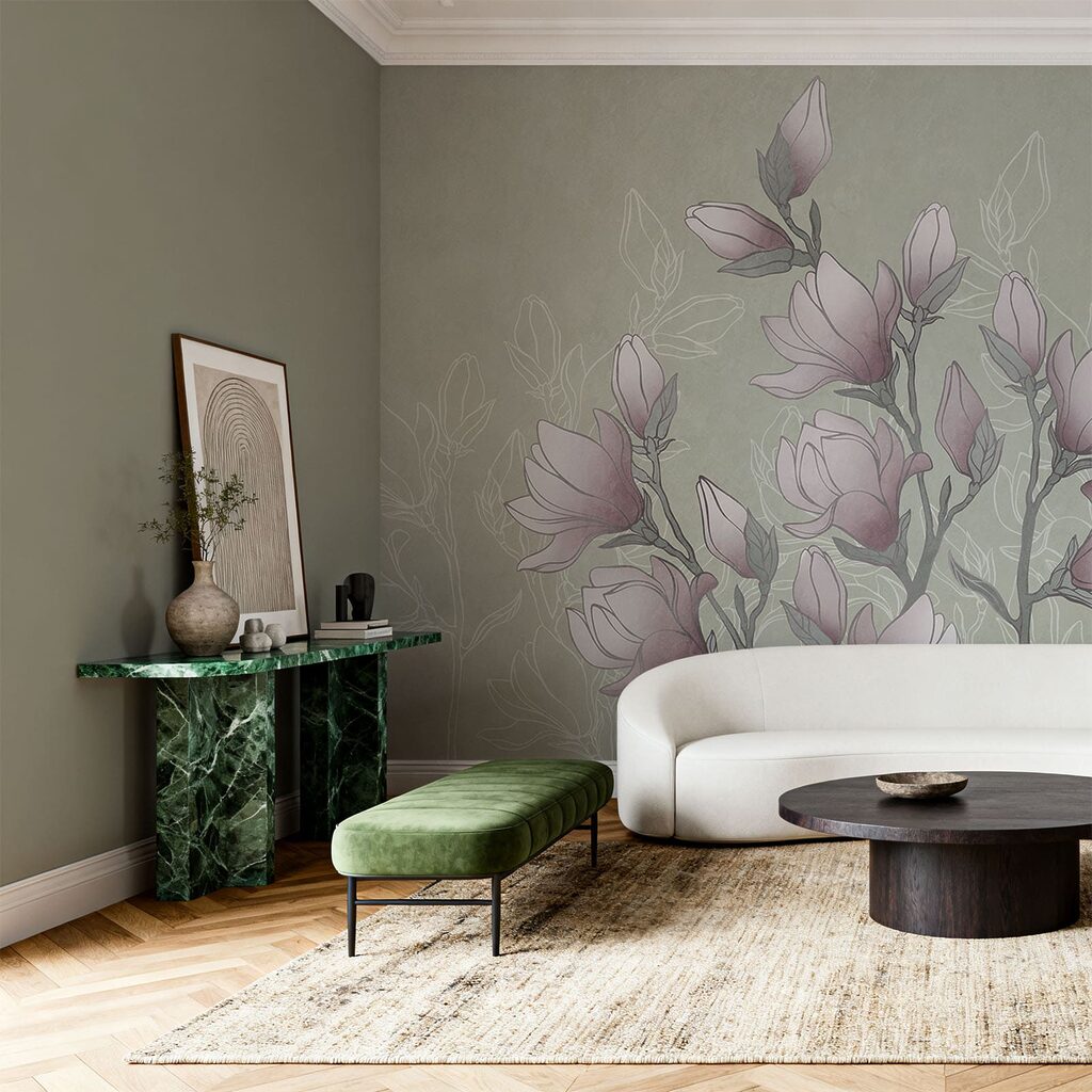 Gałązki magnolii — wnętrze 2