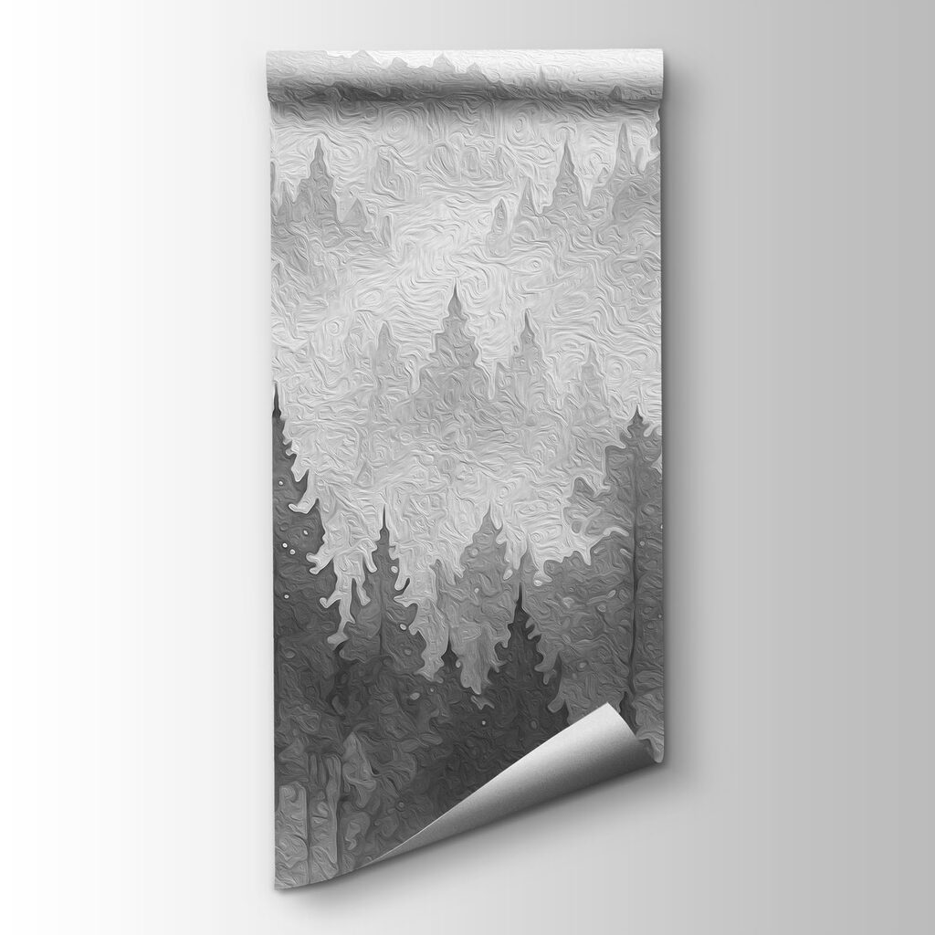 Sosnowa dolina we mgle — widok produktu