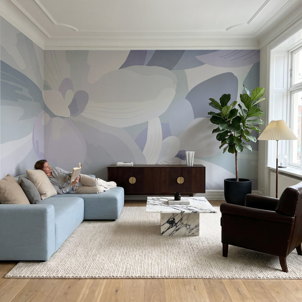 Kwiaty w miękkich plamach — wnętrze 6