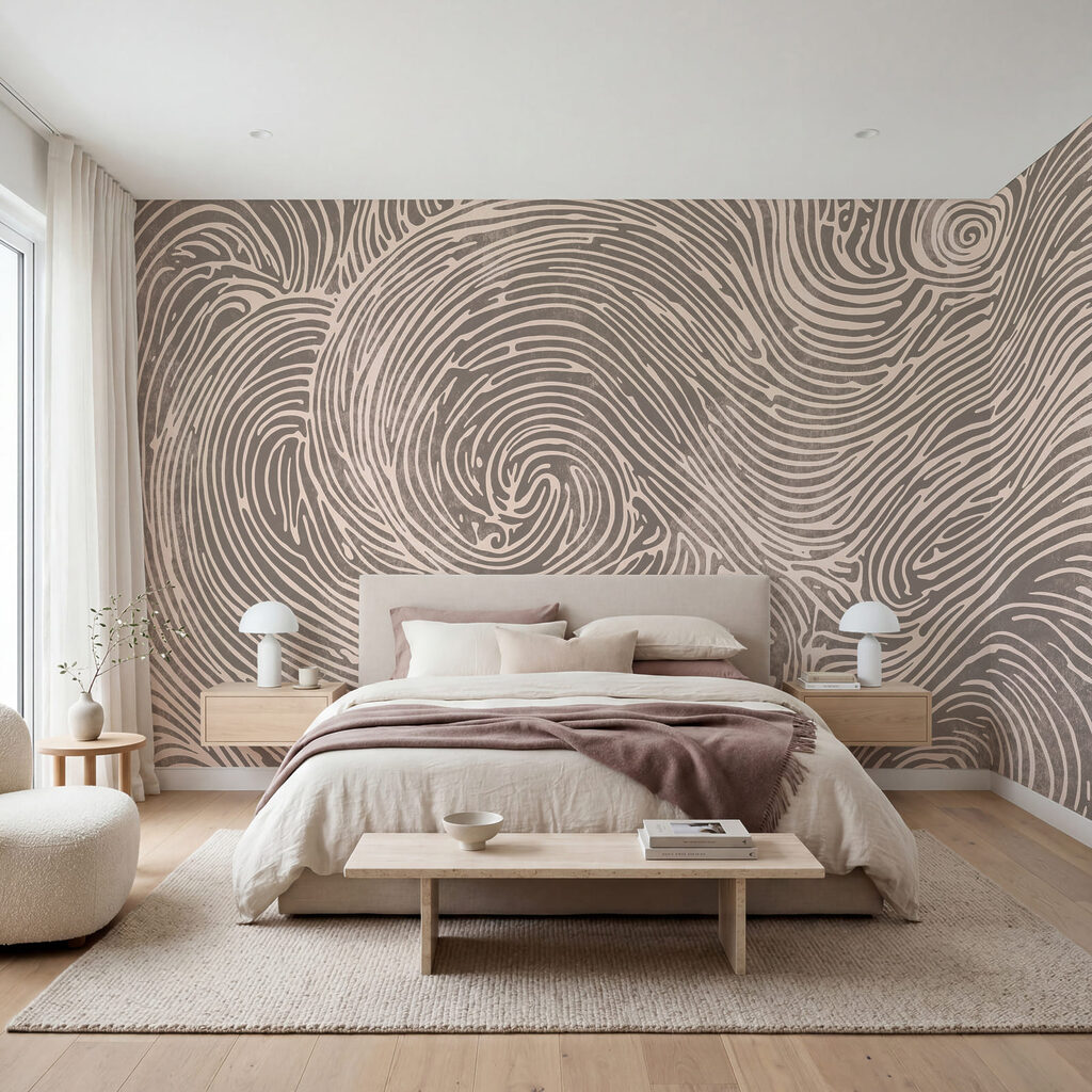Spirale w falistych liniach — wnętrze 2