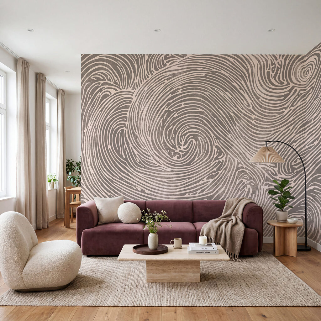 Spirale w falistych liniach — wnętrze 3