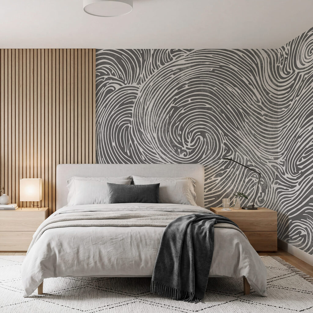 Spirale w falistych liniach — wnętrze 2