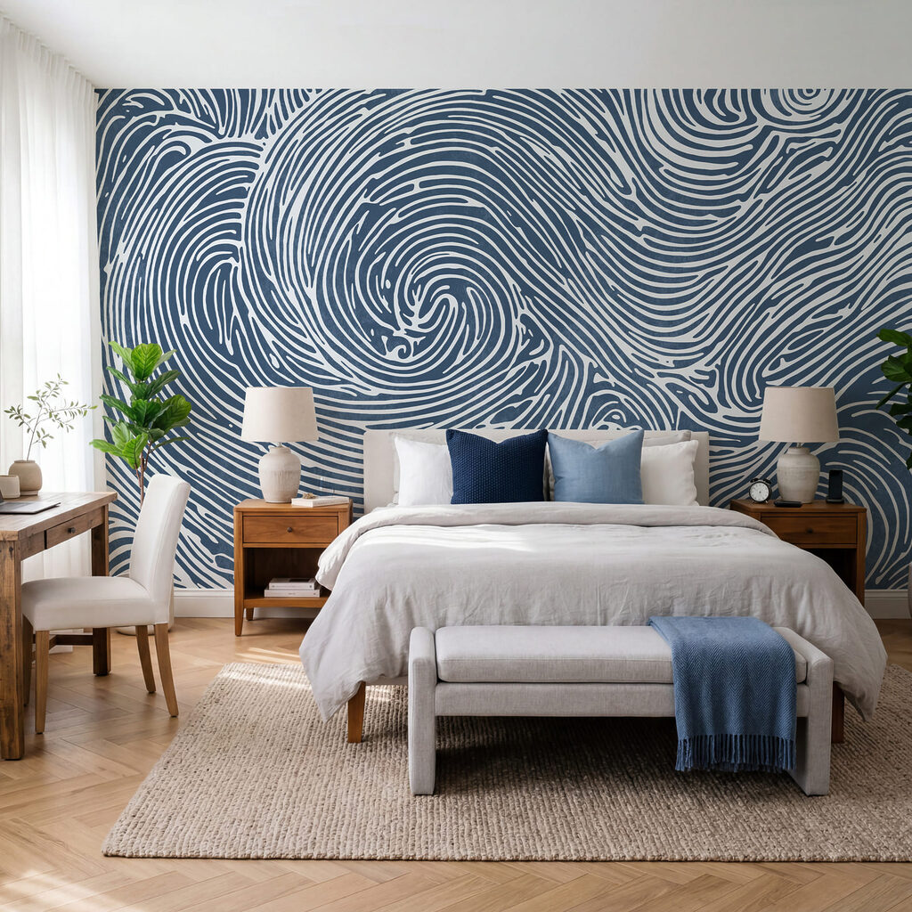 Spirale w falistych liniach — wnętrze 2