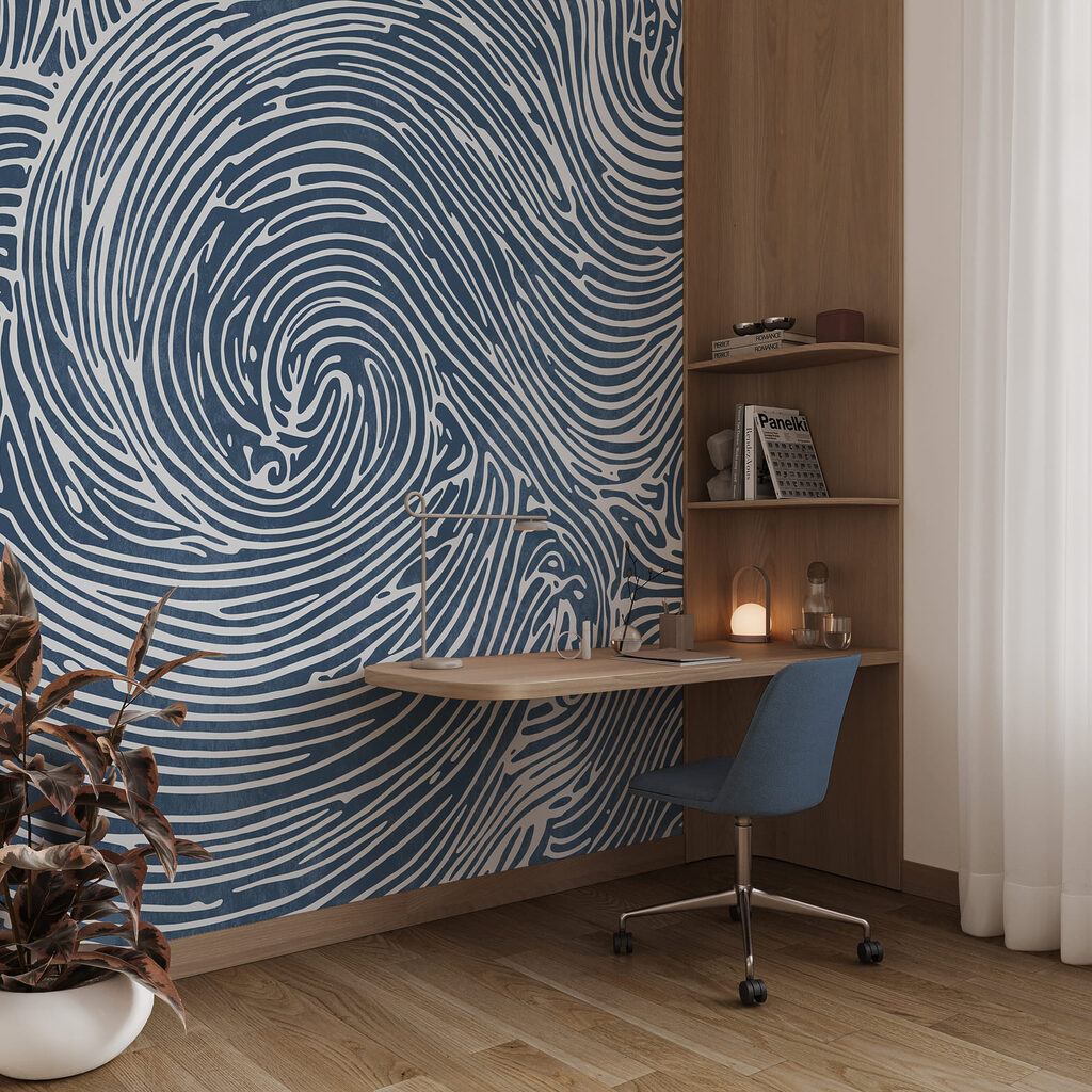 Spirale w falistych liniach — wnętrze 3