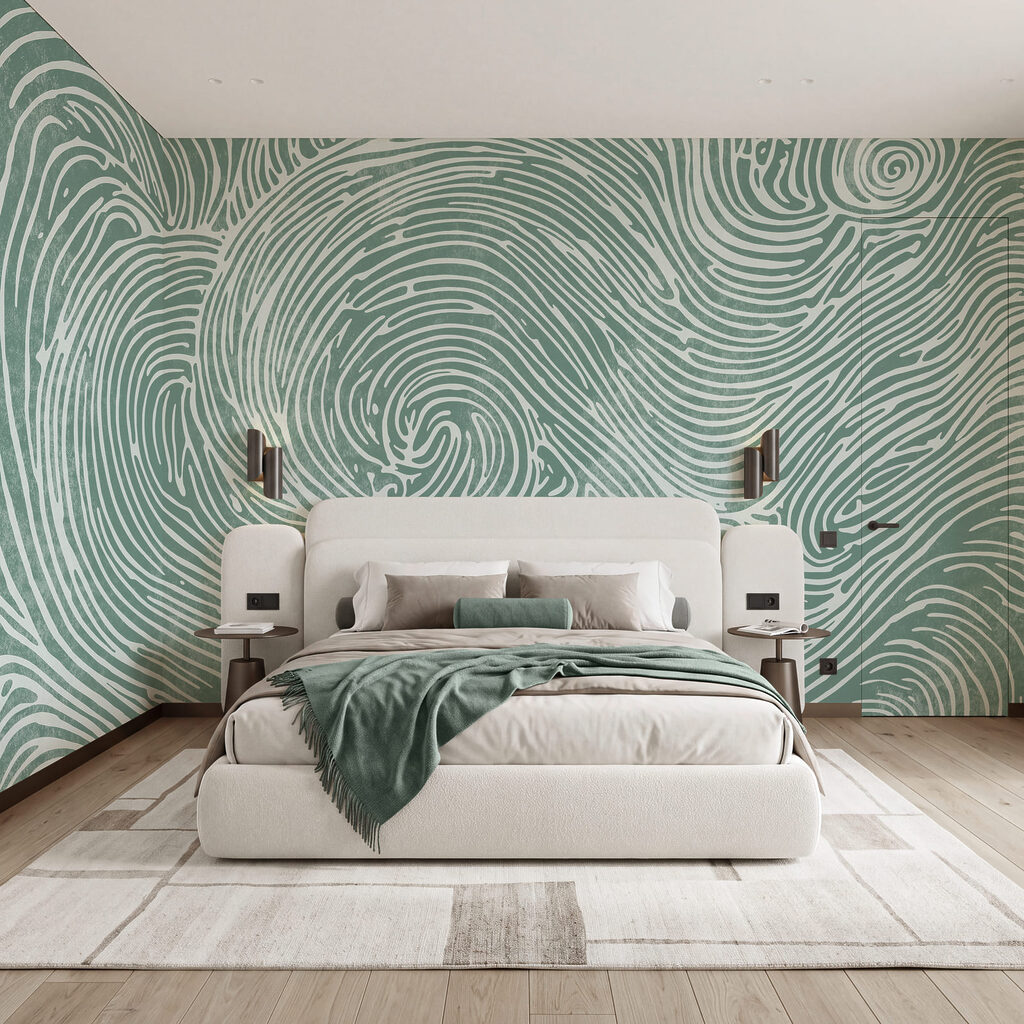 Spirale w falistych liniach — wnętrze 2